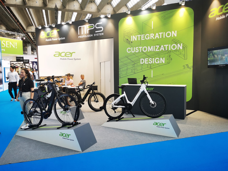Targi Eurobike 2023 we Frankfurcie: Acer, producent komputerów, też zauważył rosnący rynek e-rowerów
