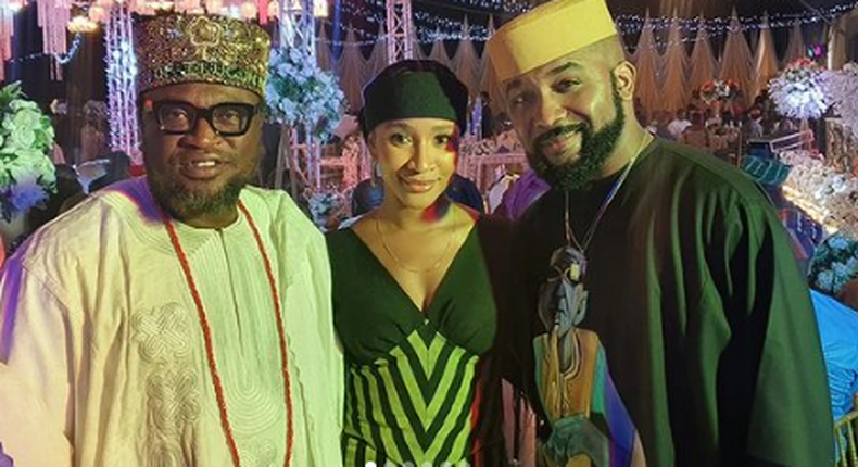 Nollywood actor Femi Branch, actress Adesua Etomi and her hubby Banky W [Instagram/FemiBranch]