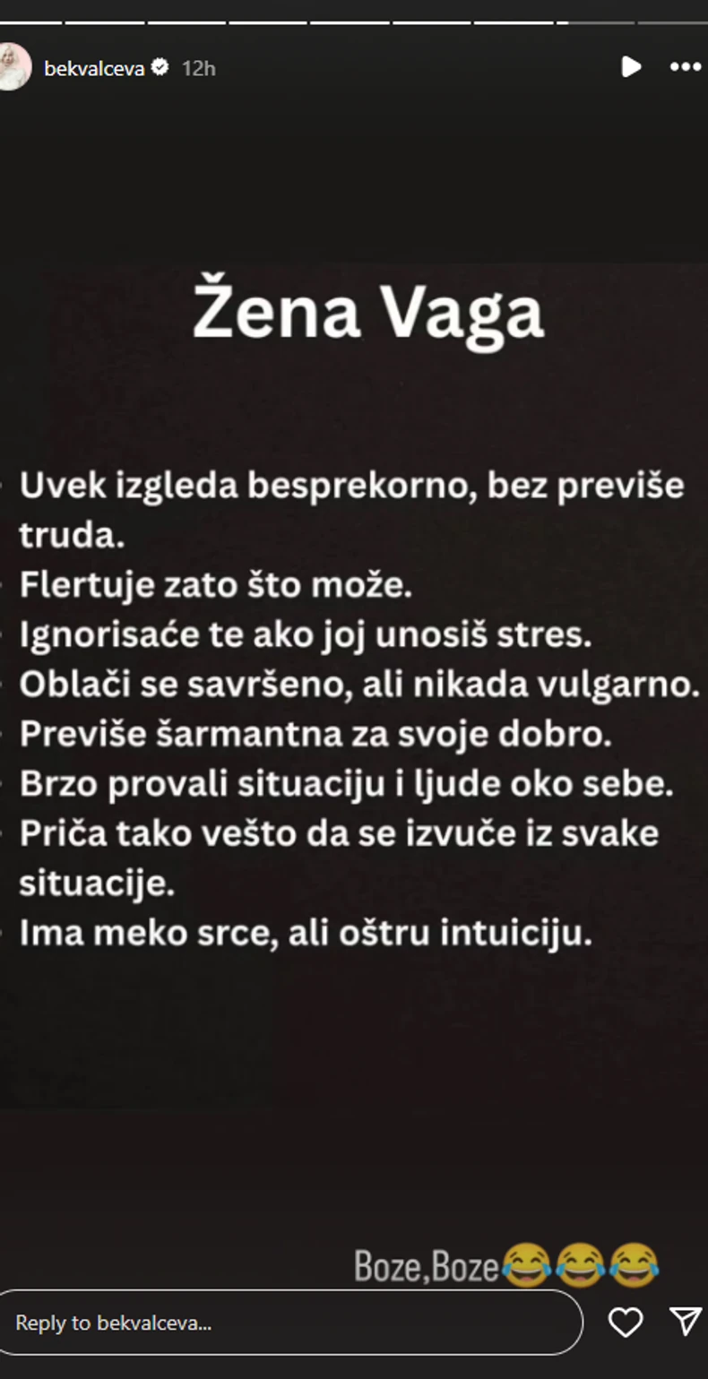 Nataša Bekvalac, objava