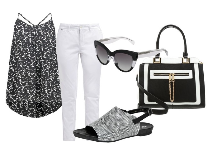 STYLIZACJE z płaskimi sandałami na lato 2015