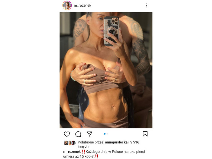 Widok postu zamieszczonego na profilu Małgorzaty Rozenek-Majdan na Instagramie