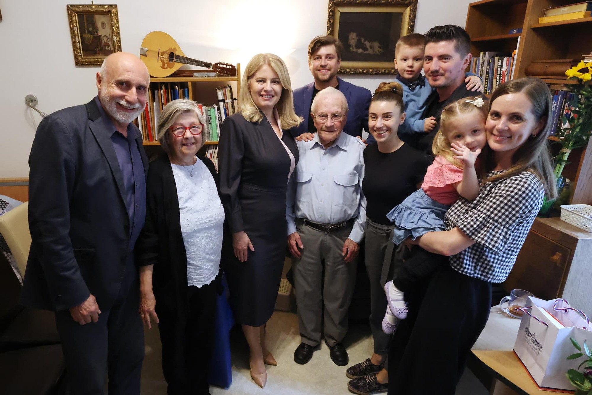 Prezidentka zablahoželala k 100. narodeninám O. Šimkovi, ktorý prežil holokaust.