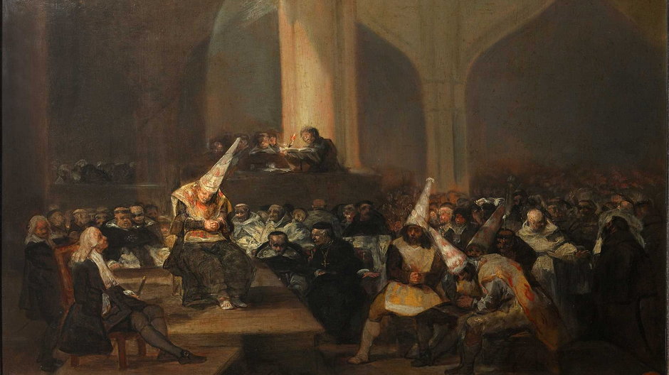 "Trybunał inkwizycji", obraz Francisco de Goya