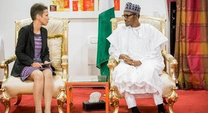 President-elect, Muhammadu Buhari meets with foreign envoys on May 11, 2015 in Abuja.