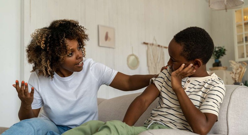 Black mother and son [Parents]