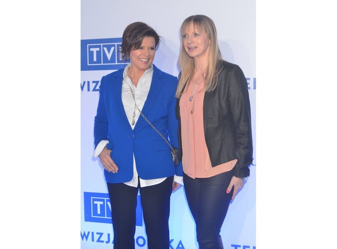 Alicja Resich-Modlińska, szefowa programu 'Pytanie na śniadanie' i Marzena Rogalska, jedna z jego prezenterek