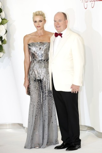 Księżna Charlene i książę Albert II