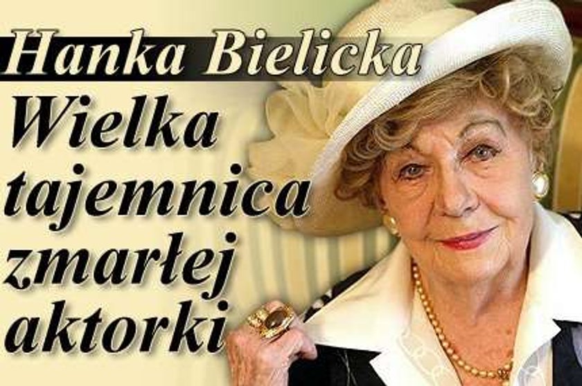 Hanka Bielicka. Wielka tajemnica zmarłej aktorki