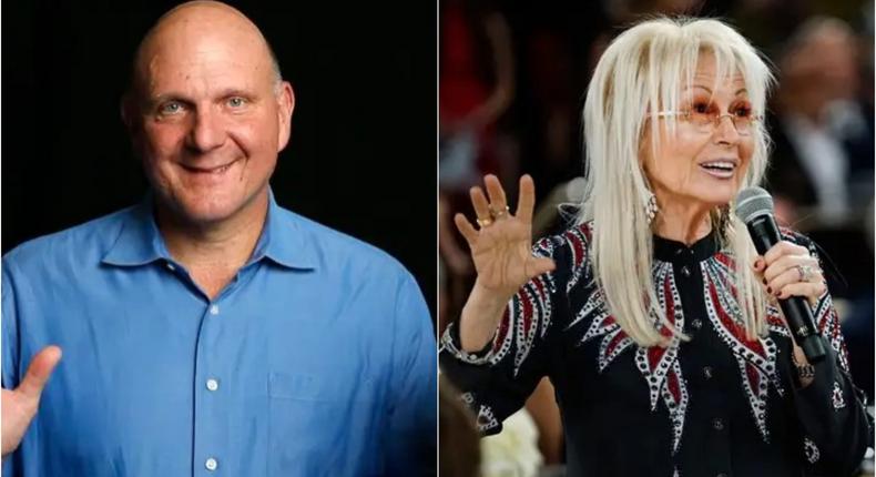Steve Ballmer and Miriam Adelson are two of the wealthiest owners in sports.Getty Images