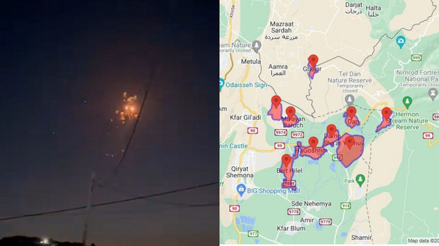 Kilkadziesiąt rakiet z Libanu wystrzelono w kierunku Izraela - poinformowały lokalne media