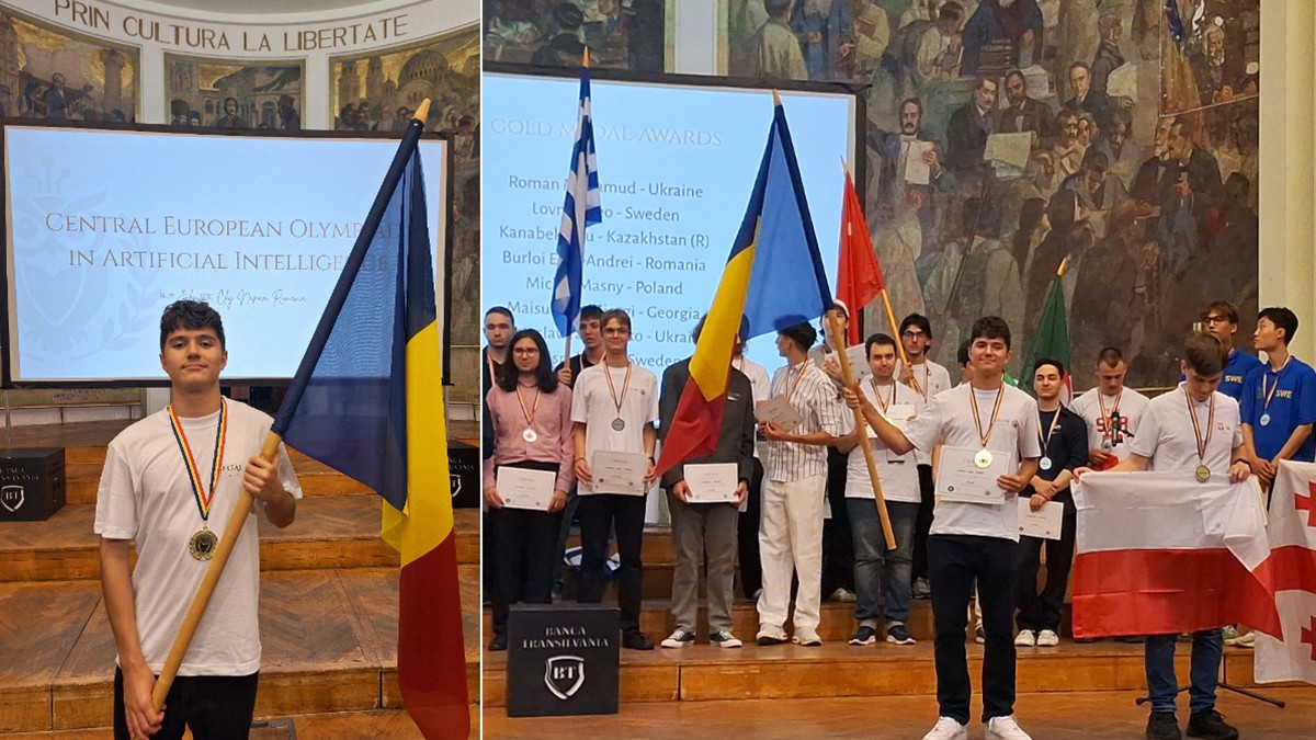 Emil-Andrei Burloi, elev medaliat cu aur la olimpiada europeană de inteligență artificială: „Este foarte important să fim atenți ca AI-ul să nu ne scape de sub control”