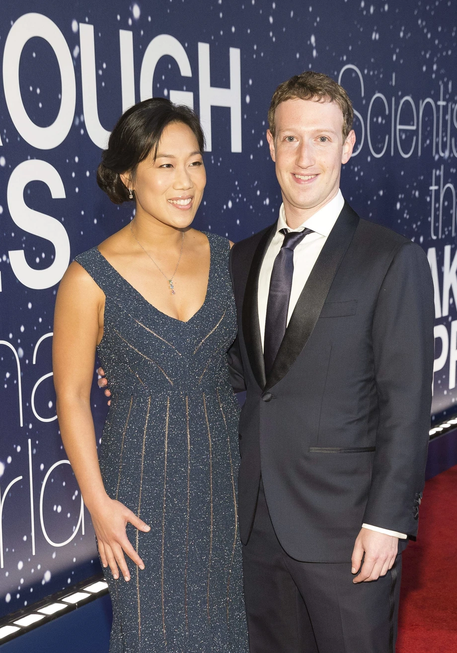 Mark Zuckerberg z żoną Priscillą Chan