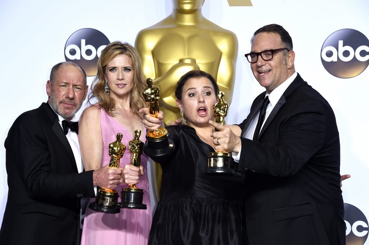 Oscary 2016 – najlepszy film: 'Spotlight', Michael Sugar, Steve Golin, Nicole Rocklin, Blye Pagon Faust