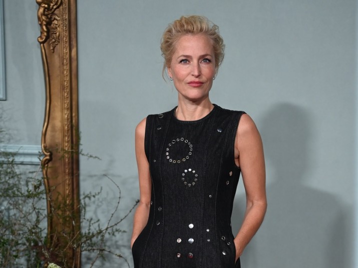 Gillian Anderson na premierze nowego sezonu serialu "The Crown".