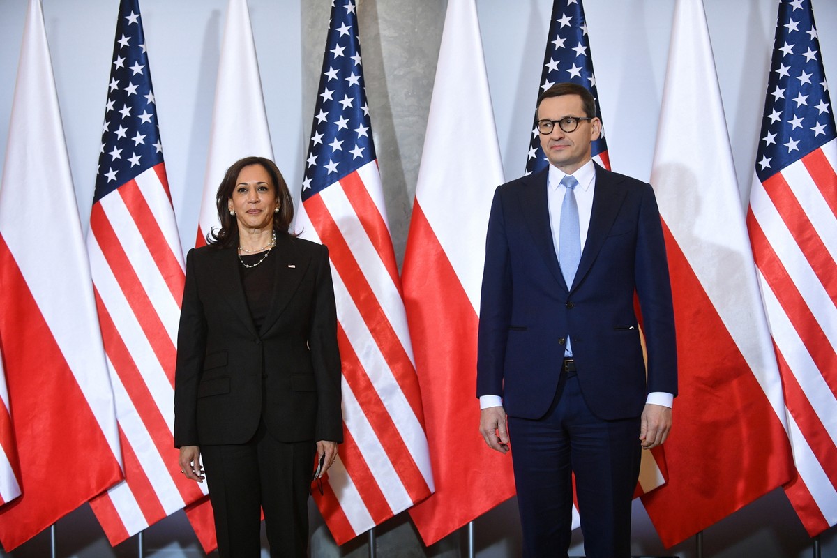 Mateusz Morawiecki, Kamala Harris