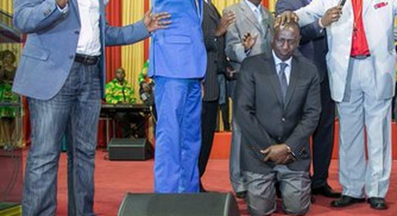 Deputy President William Ruto during a prayer meeting