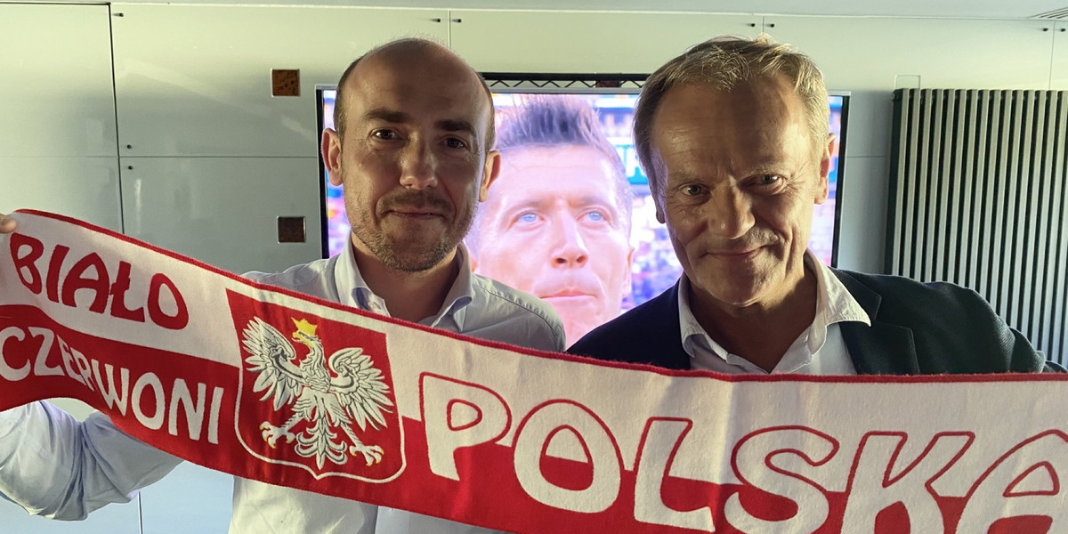 Borys Budka i Donald Tusk.