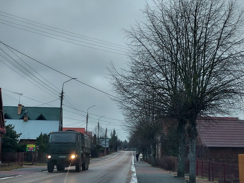 Jedna z głównych ulic Białowieży 