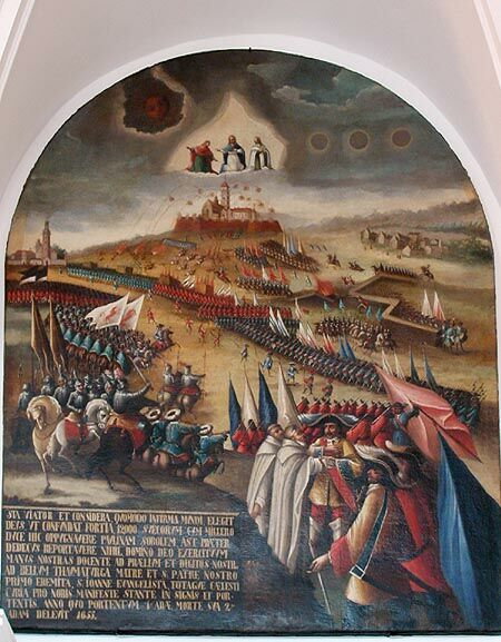 Oblężenie Jasnej Góry, obraz z Malarni Jasnogórskiej

