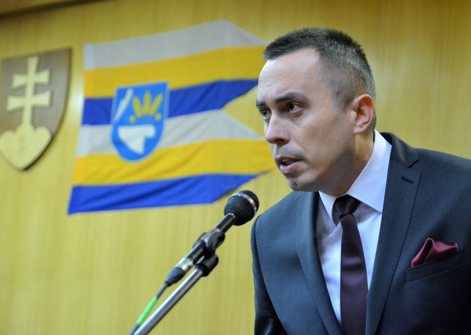 Primátor mesta Trebišov Marek Čižmár.