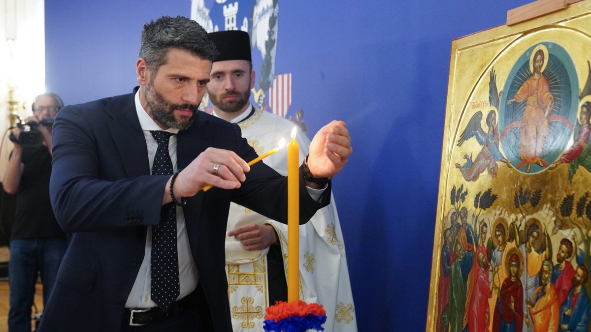 Gradonačelnik Beograda Aleksandar Šapić, obeležavanje Spasovdana