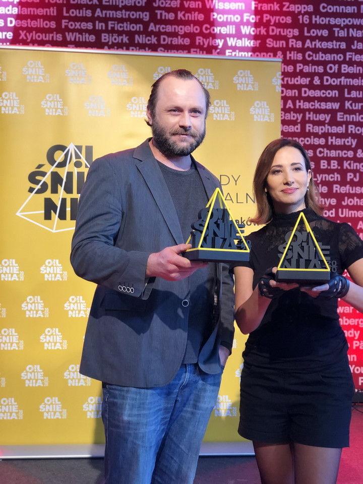 Wręczenie O!Lśnień 2020: Leszek Lichota i Aleksandra Popławska, laureaci w kategorii Serial
