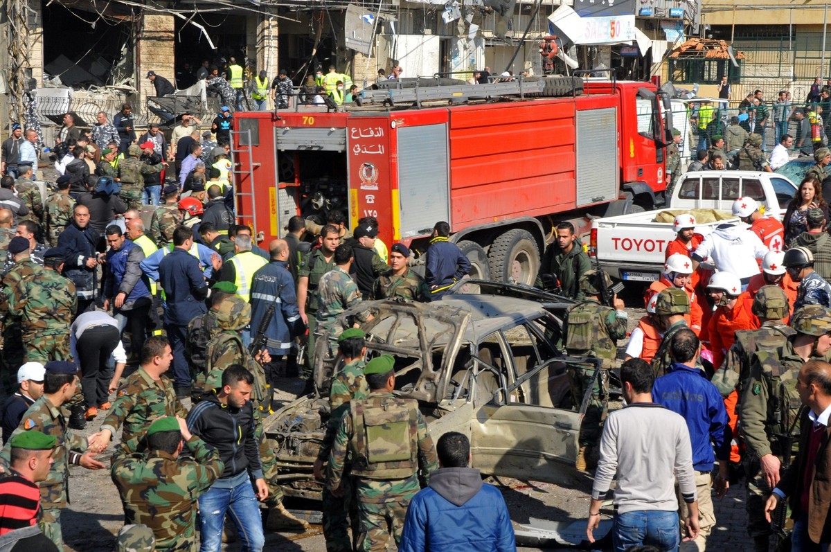 Miejsce wybuchu w Bejrucie