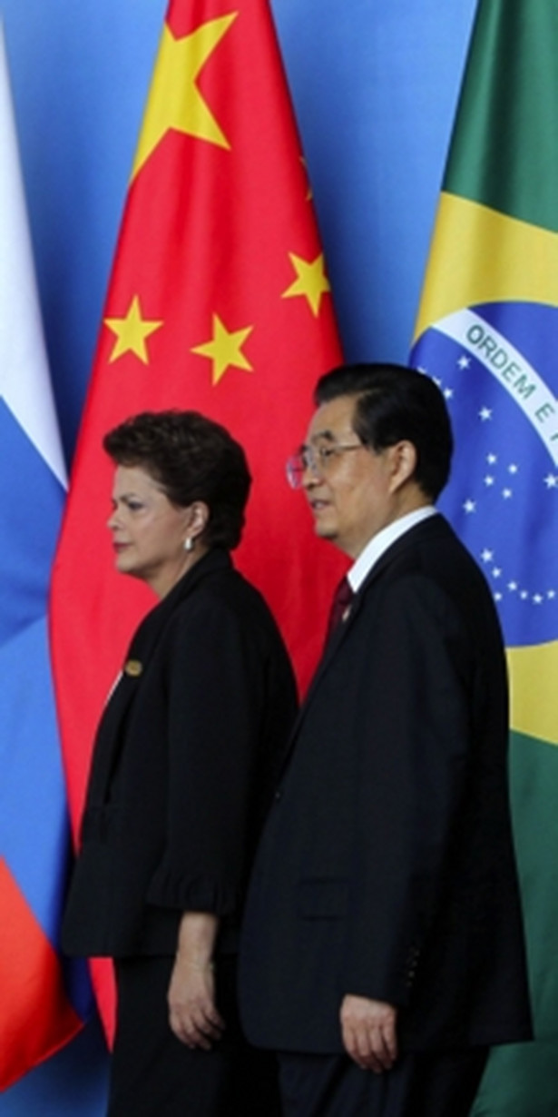 Prezydenci Hu Jintao (Chiny) i Dilma Rousseff (Brazylia) Bloomberg