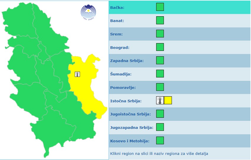 meteoalarm za 29. jun