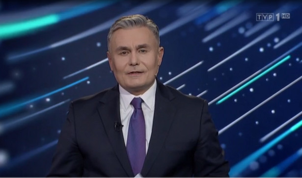 Marek Czyż poprowadził pierwsze wydanie programu informacyjnego "19:30"