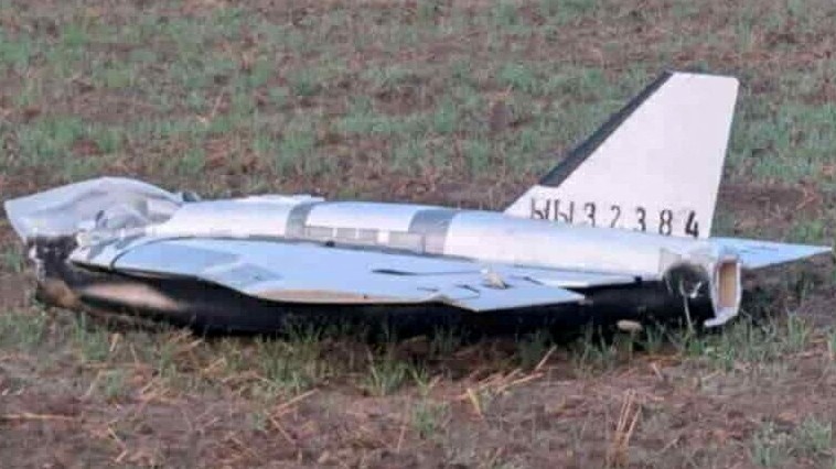 Gerbera, teda ruský dron slúžiaci počas útoku ako takzvaná návnada na zahltenie systémov protivsdušnej obrany, pri poľskej obci Czosnowka