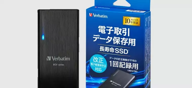 Verbatim zaprezentował dysk SSD, który można zapisać tylko raz