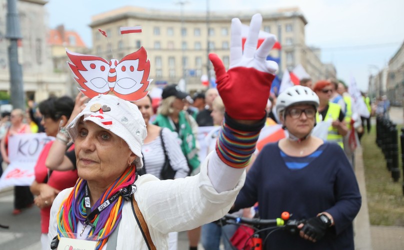 Manifestacja KOD w Warszawie