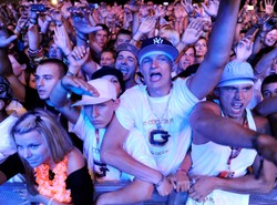 Coke Live zakończył się w strugach deszczu