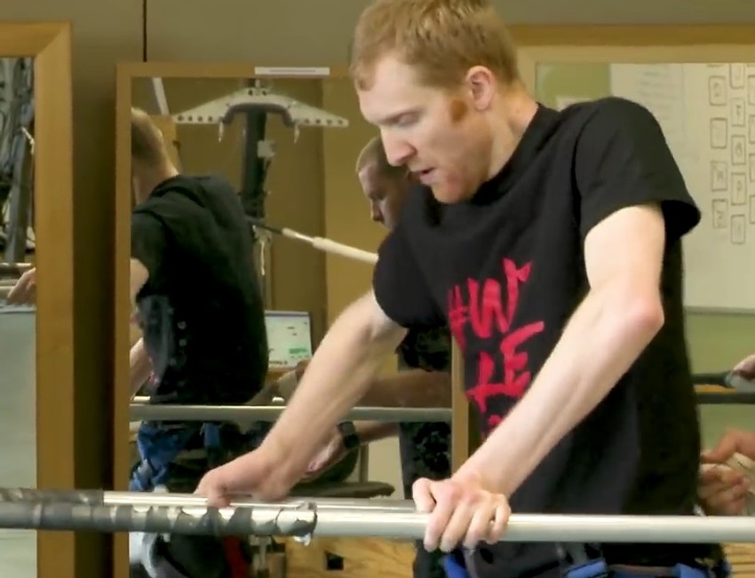 Džef Markiz na treningu