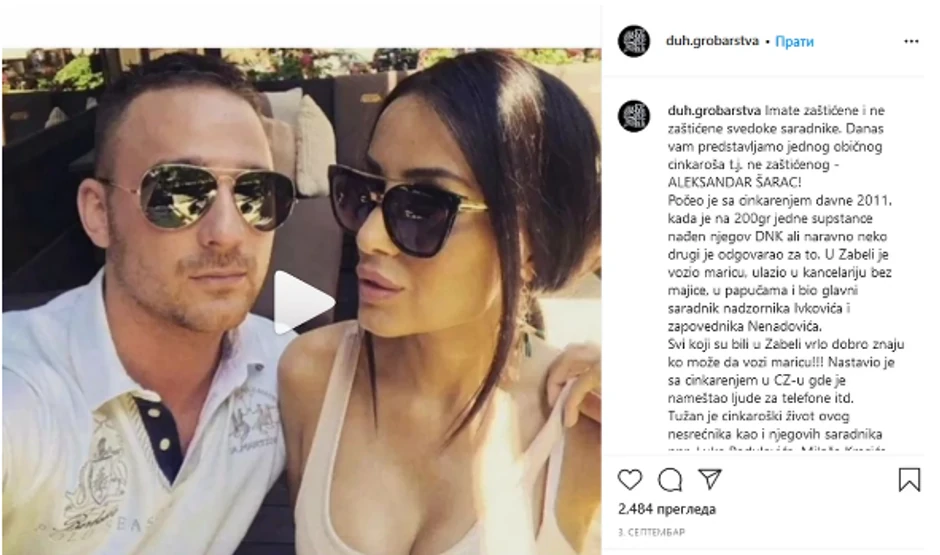 Aleksandru Šarcu mesec dana pred ubistvo mu prećeno na društvenim mrežama