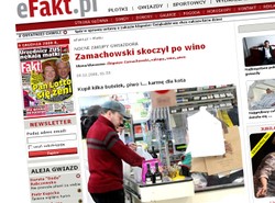 Zamachowski skoczył po wino i piwo