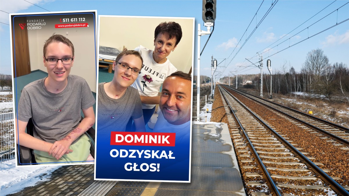 Przełom w leczeniu Dominika po wypadku na peronie w Woli Bierwieckiej. "Możemy zdradzić sekret"
