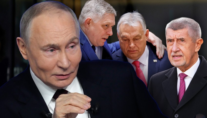 Vladimir Putin, Viktor Orban, Robert Fico i Andrej Babiš