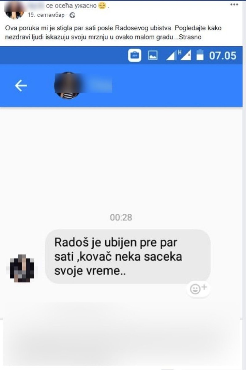 Ivana je na Fejsbuku objavila preteću poruku koju je dobila