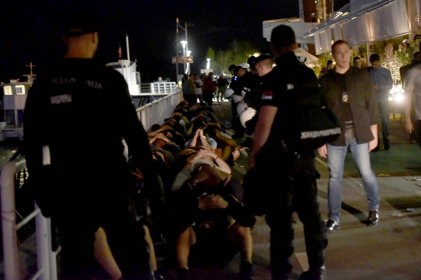 Beton hala masovna tuča navijači