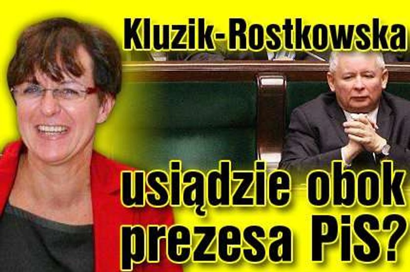 Kluzik-Rostkowska usiądzie obok prezesa PiS?