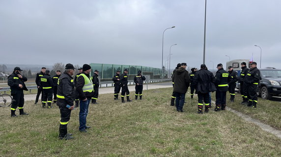 Protesty rolników-strażaków z pow. sokólskiego, Sielachowskie DK8