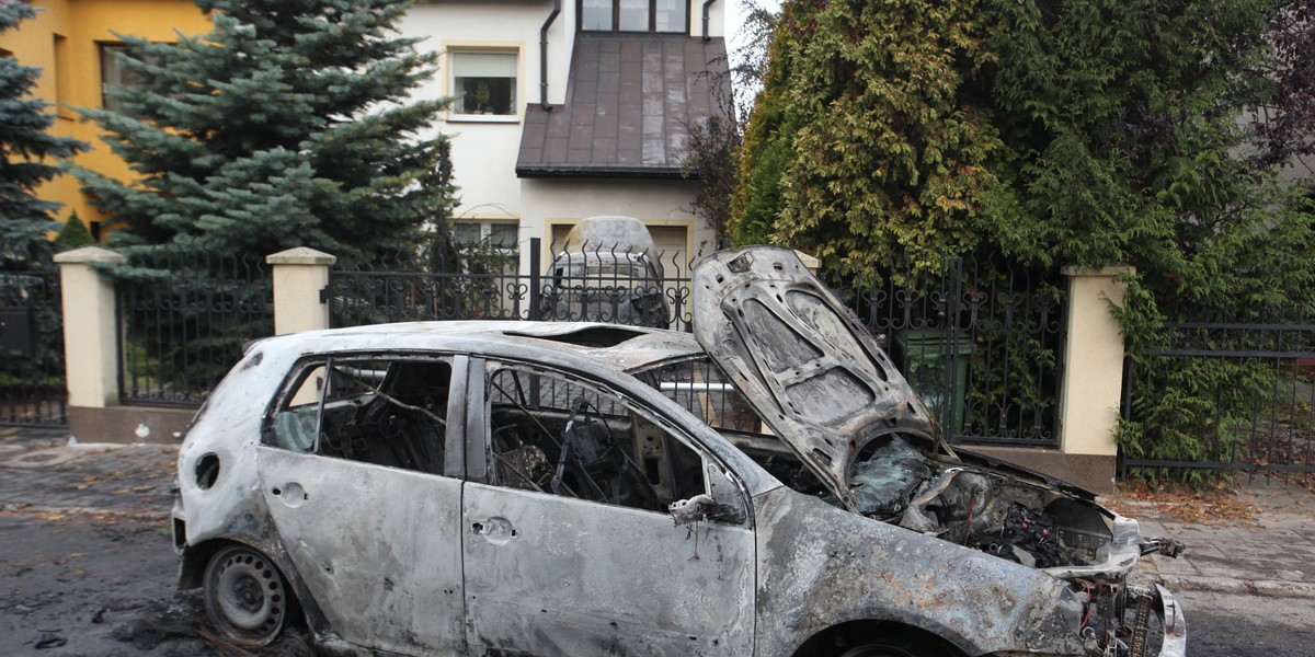 Spalone samochody w Gdańsku