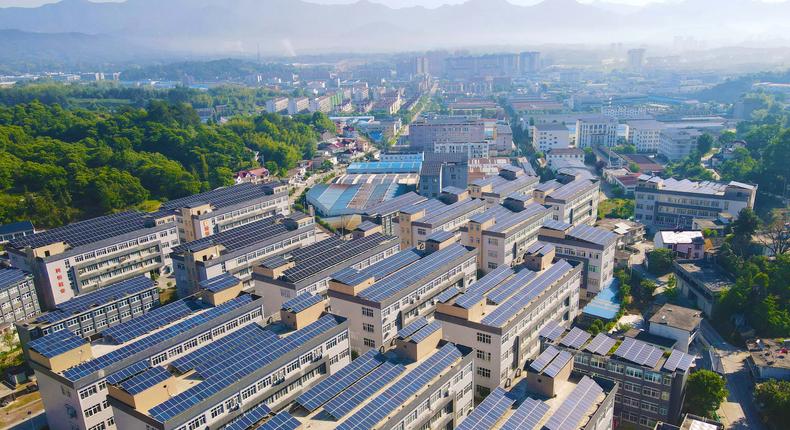 China has been on a solar-panel installation blitz.Costfoto/NurPhoto/Getty Images