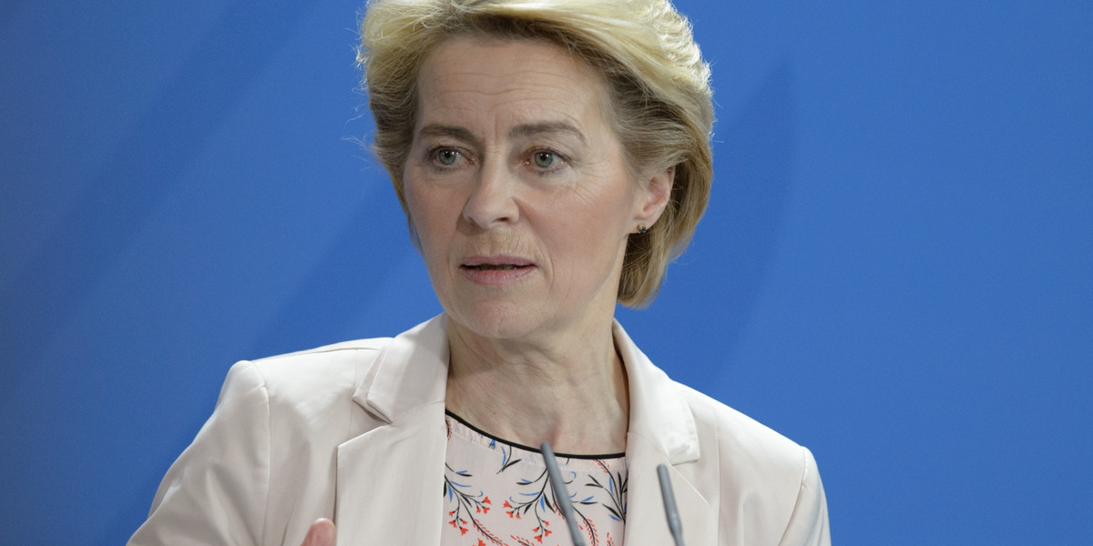 Ursula von der Leyen, przewodnicząca Komisji Europejskiej. 