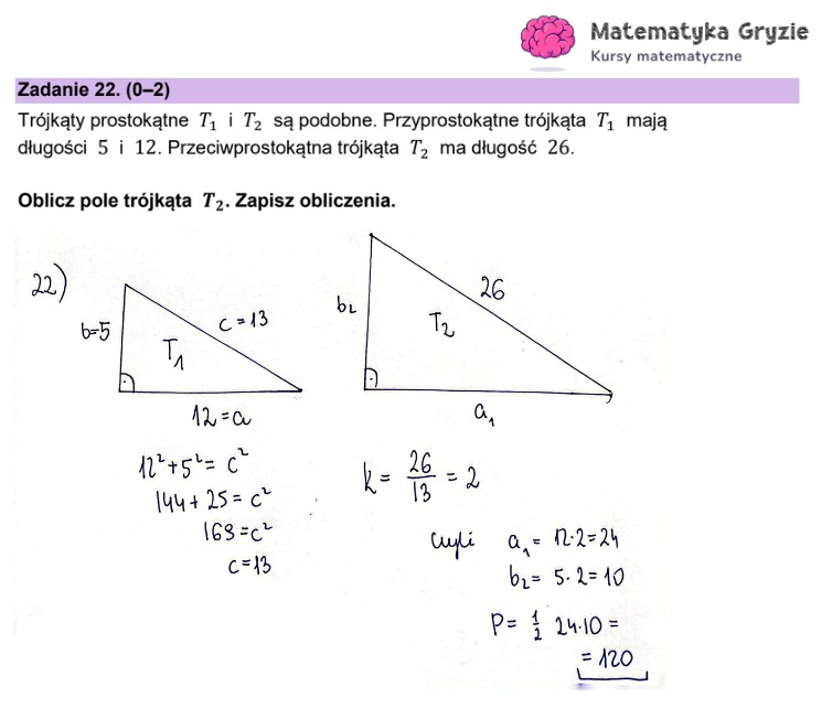 Arkusz CKE i odpowiedzi. Matematyka, poziom podstawowy formuła 2023 - zadanie 22