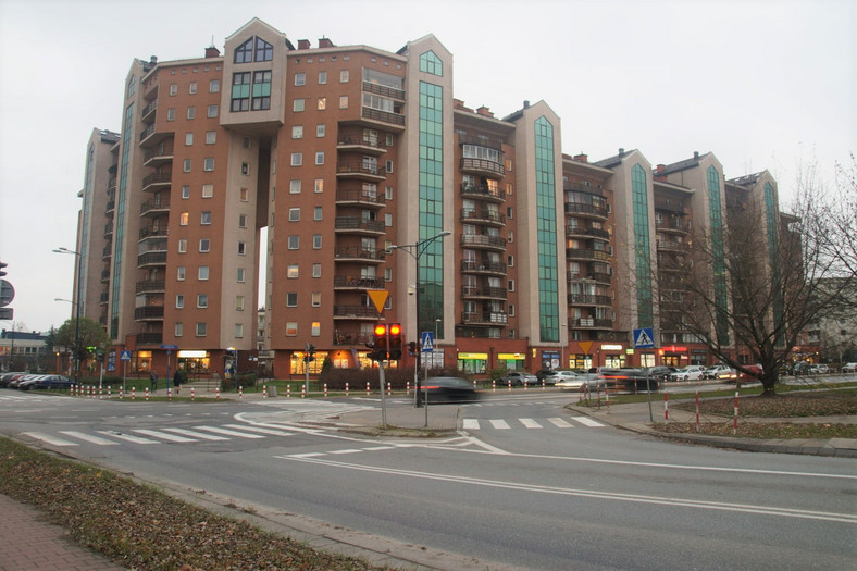Skrzyżowanie ulic Rudnickiego i Kochanowskiego w Warszawie