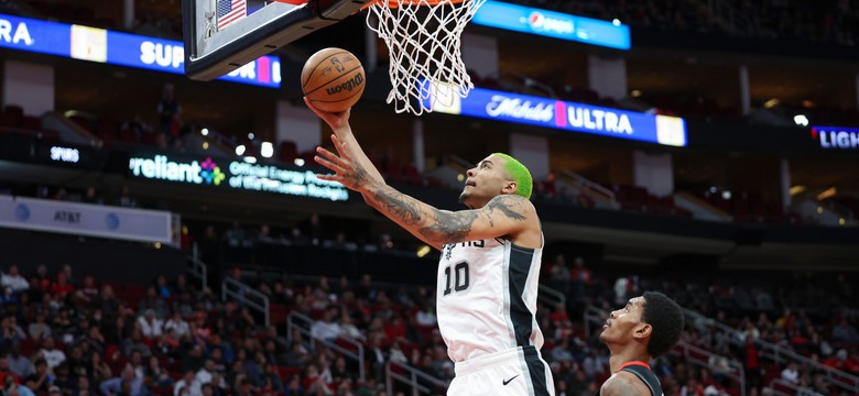 Sochan skuteczny i efektowny. Spurs wygrali w Houston [WIDEO]