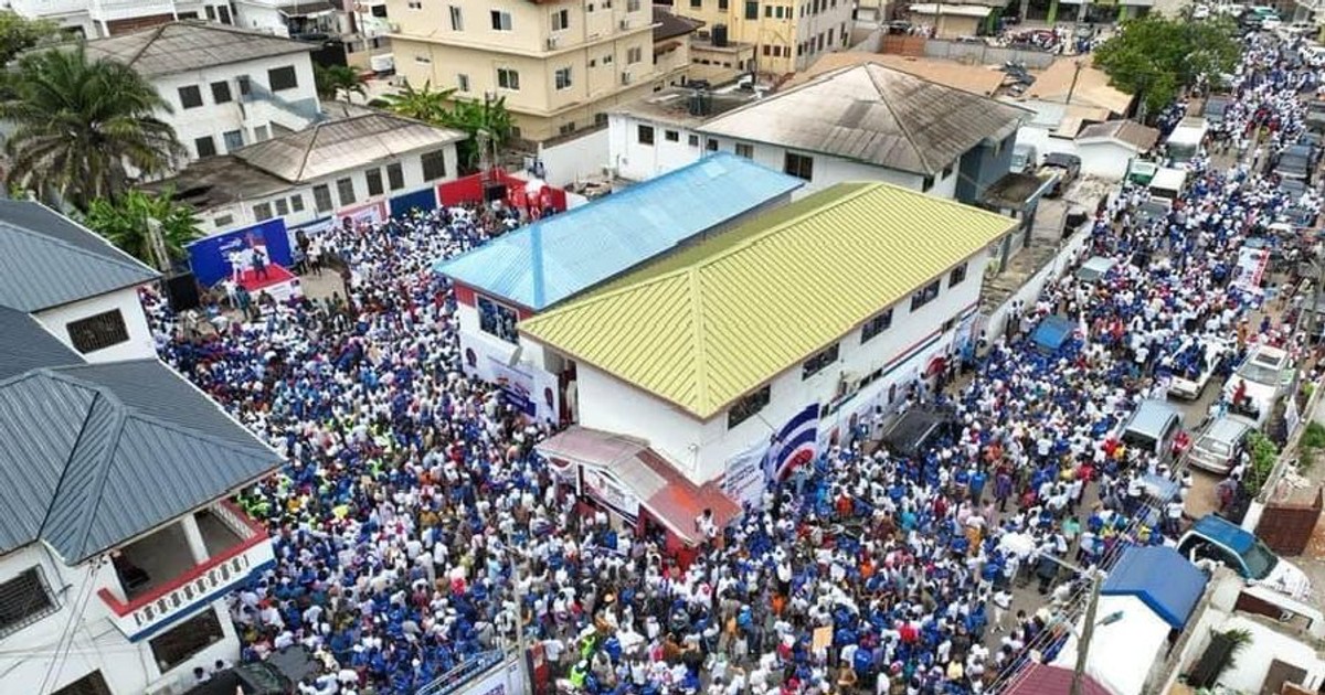 Hundreds of NPP supporters throng Accra for Dr. Bawumia's form filing - Vimarsana News